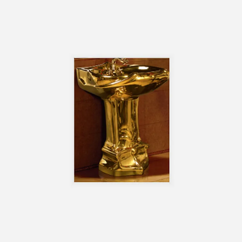 Golden pedestal