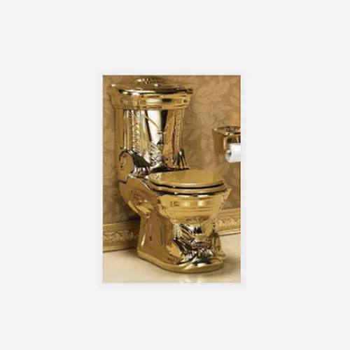 Golden toilet