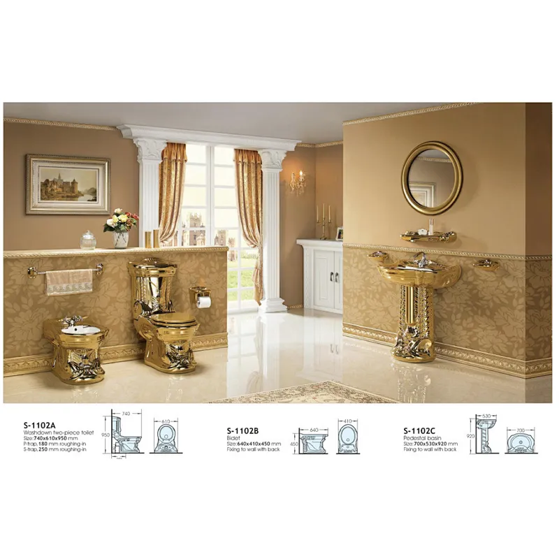 Golden pedestal