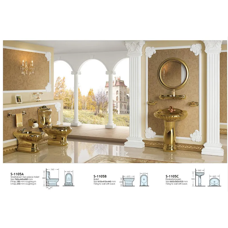 Golden pedestal