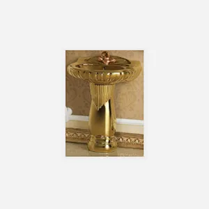 Golden pedestal