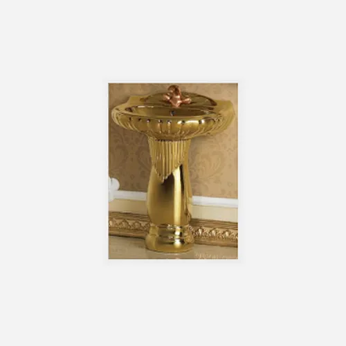 Golden pedestal