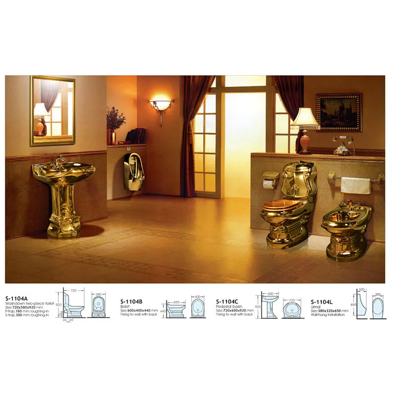 Golden toilet