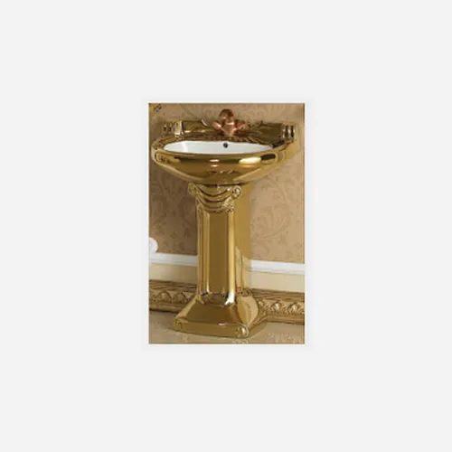 Golden pedestal