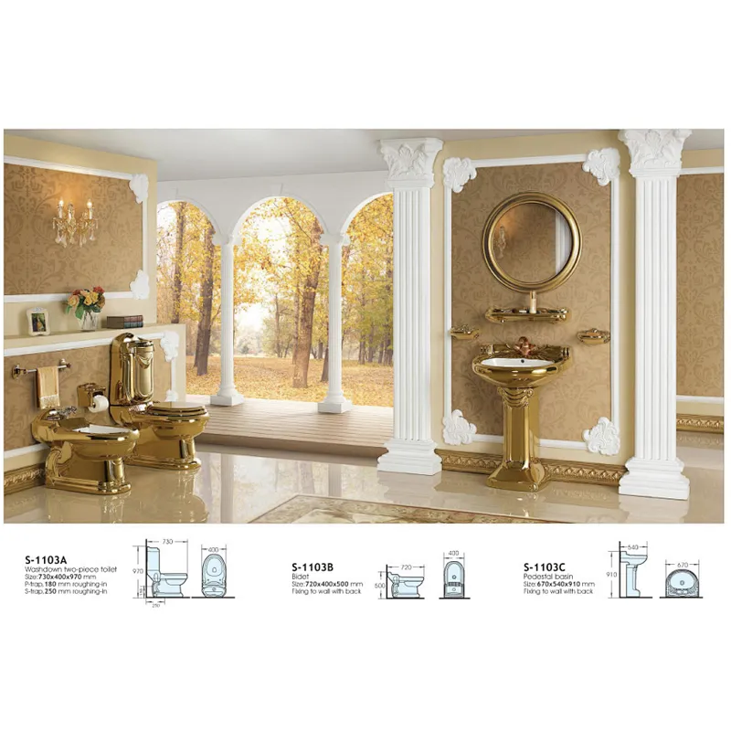 Golden pedestal