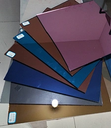 Color coated glass