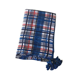 Hot sale lady blue tassel hijab scarf spring autumn bohemian style long shawl scarves