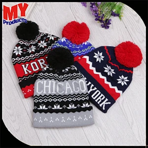 wholesale adults high quality 100% acrylic striped unisex knit hat adults knitting hats