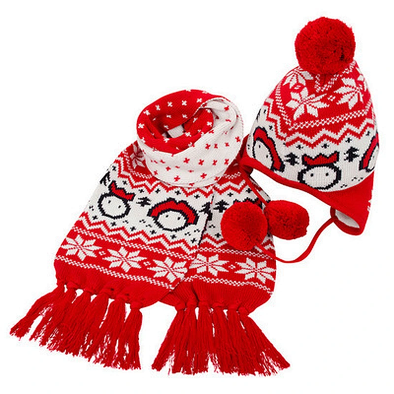 Chinese Fan Great quality children baby hat scarf colorful hat and scarf set factory sales (can be customized)