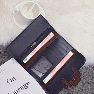 Custom Design Simple and Cute Mini Carbon Girl Pocket Wallet