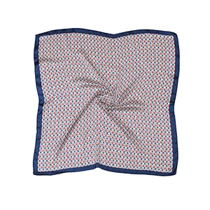 Fashion style custom printed new design square silk neck scarf for women