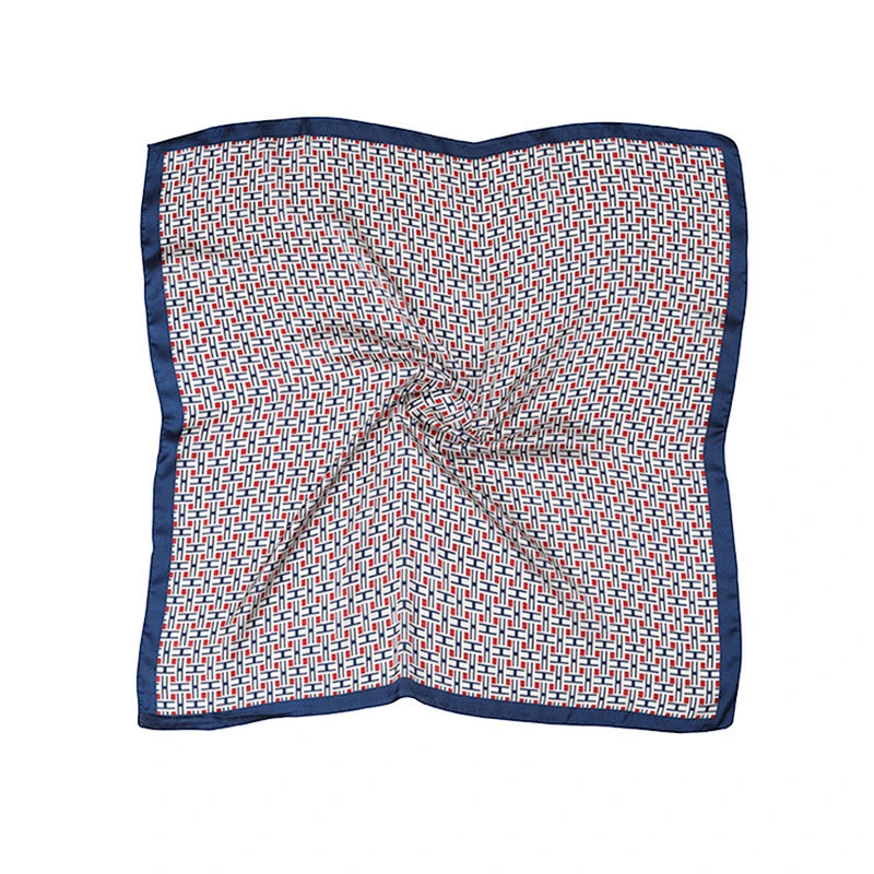Fashion style custom printed new design square silk neck scarf for women