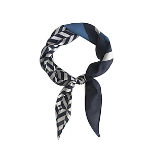 Hot sale hair band scarf fashion small custom head band printed chiffon neck scarf women