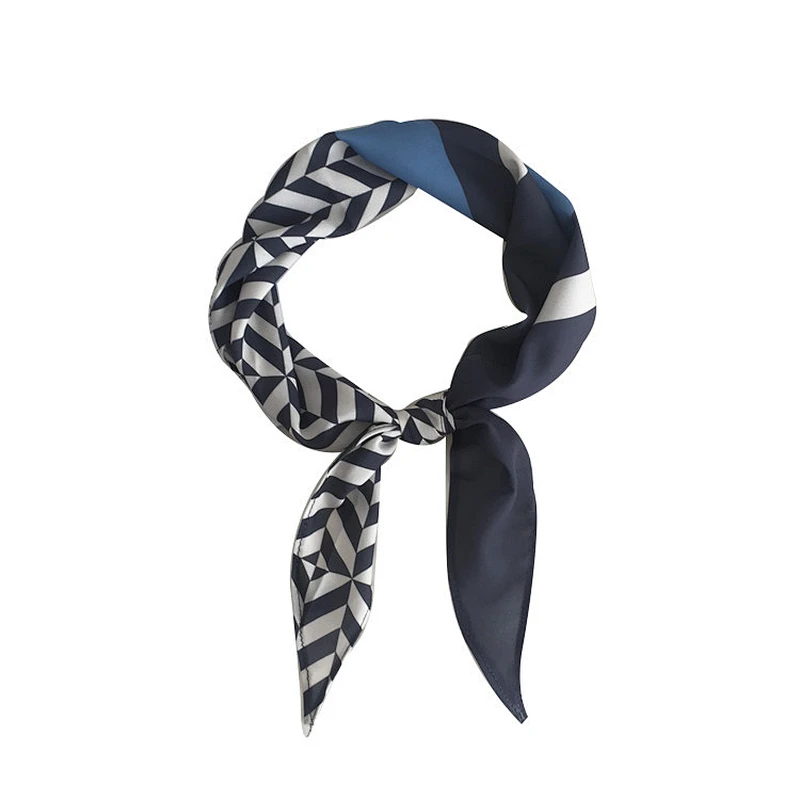 Hot sale hair band scarf fashion small custom head band printed chiffon neck scarf women