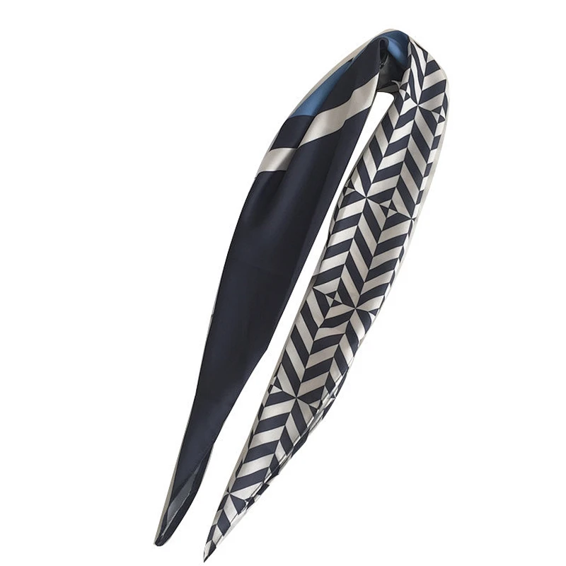 Hot sale hair band scarf fashion small custom head band printed chiffon neck scarf women