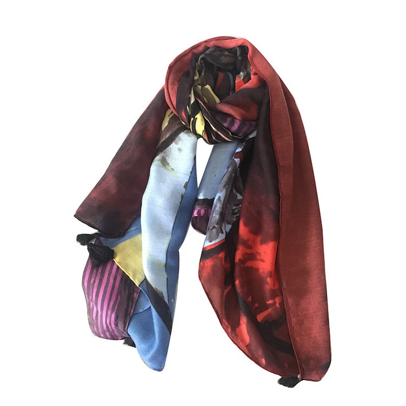 China suppliers hijabs scarfs 2019 muslim printed scarf & shawl for ladies