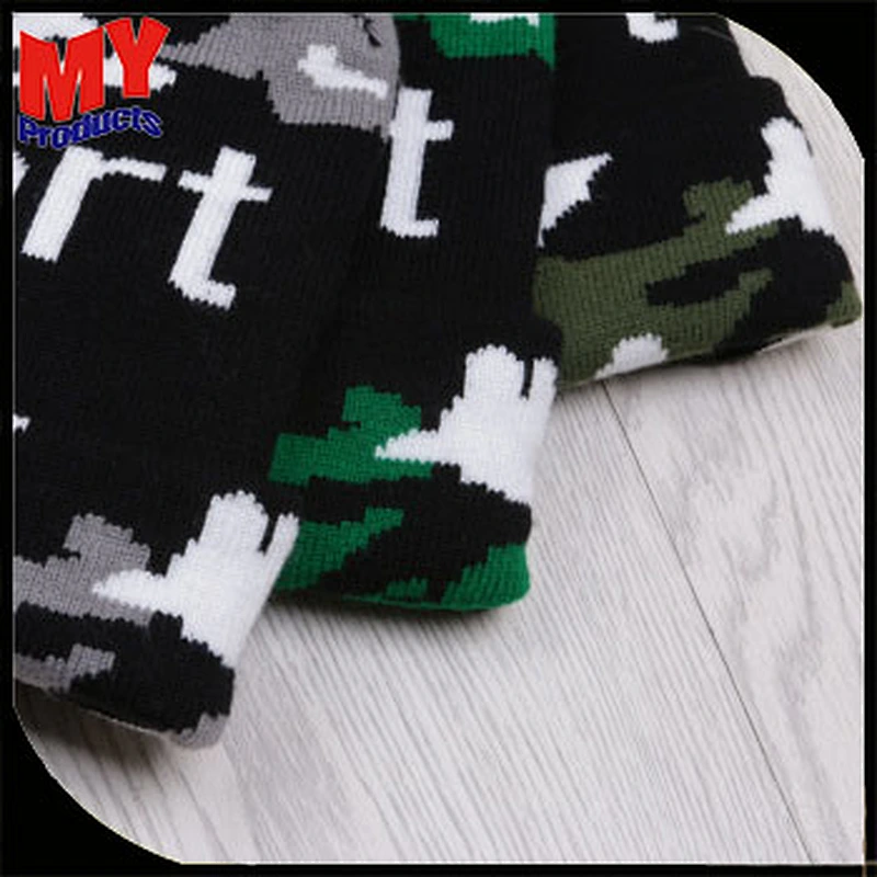 New design adults character common polyester cotton knit hat custom hats