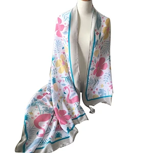 New arrived fashion cotton and linen scarves custom digital printed scarf shawl