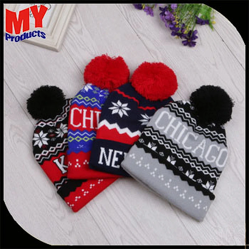 wholesale adults high quality 100% acrylic striped unisex knit hat adults knitting hats