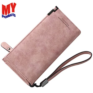 Cheap Good Quality Leather Women Handy Wallet Ladies Purses Hand Purse for Girls