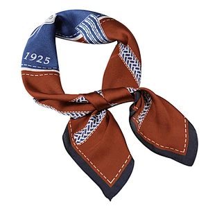 High quality custom print silk scarf ladies head scarf silk satin square scarf