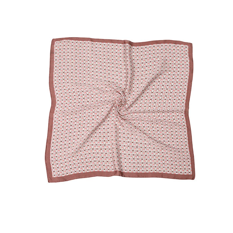 Fashion style custom printed new design square silk neck scarf for women