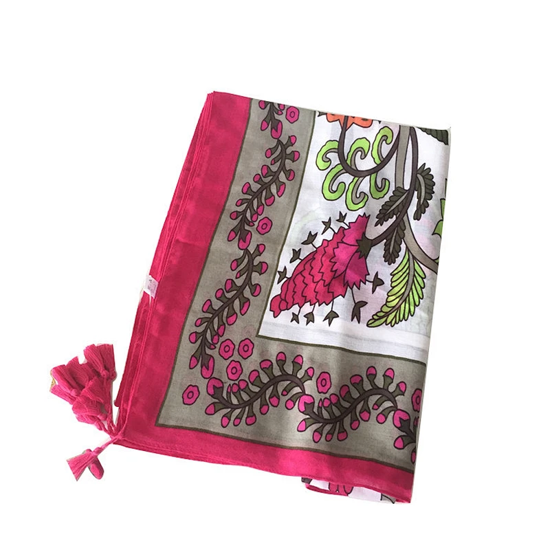 Summer hot products women fashion cotton and linen scarf hijab shawl