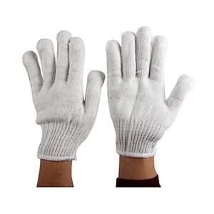 Wholesale cotton working gloves Knitted Protective Hand Safety Gloves