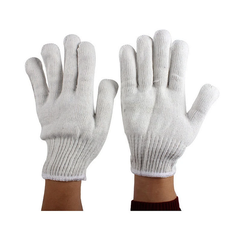 Wholesale cotton working gloves Knitted Protective Hand Safety Gloves
