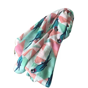 2019 Hot selling fashion women scarf hijab tassel printed long scarf women shawl