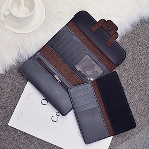 Custom Design Simple and Cute Mini Carbon Girl Pocket Wallet
