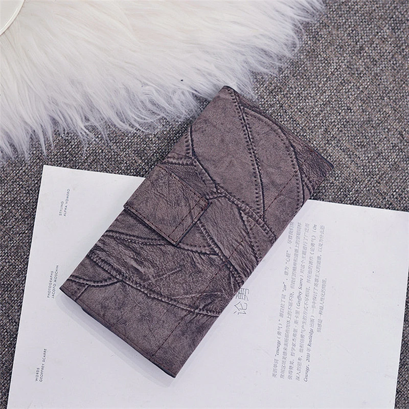 Custom Design Simple and Cute Mini Carbon Girl Pocket Wallet