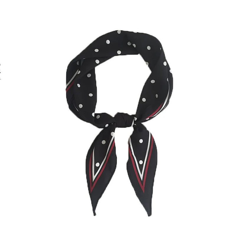 High quality chiffon cheap hair scarf custom print ladies neck scarf wholesale