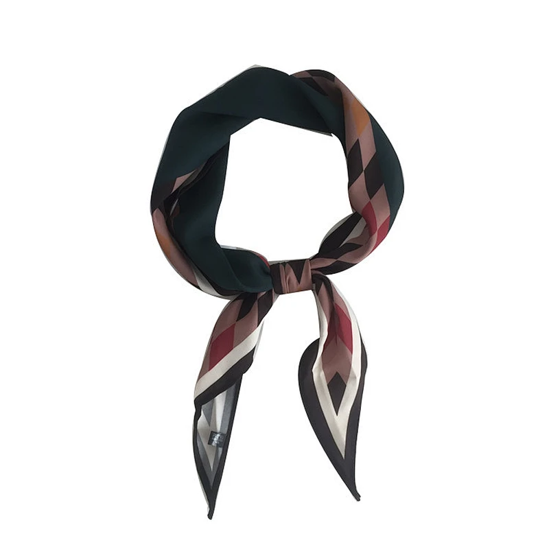 High quality chiffon cheap hair scarf custom print ladies neck scarf wholesale
