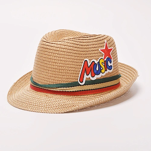 2019 Children Solid Straw hats Panama Fedora hat for children and adult Summer beach cowboy kids jazz caps
