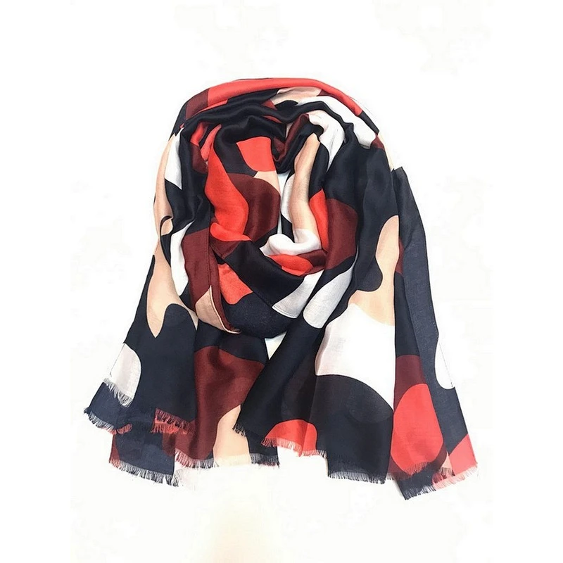 Leisure and artistic style polyester and signature cotton fashion women's infinity Scarf