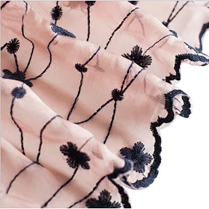 Leisure style embroidery sunshade shawl  beach towel silk scarves