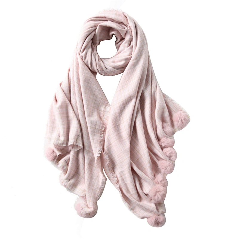 New autumn and winter versatile lovely girl's  warm tassel scarf