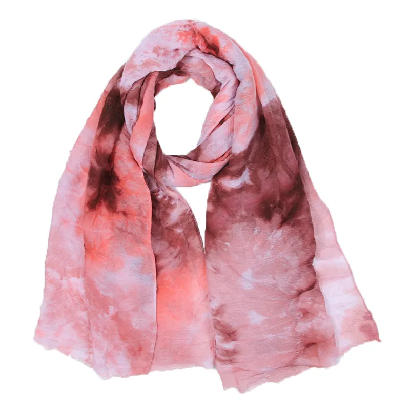 New fashion silk towel tie dyeing scarf