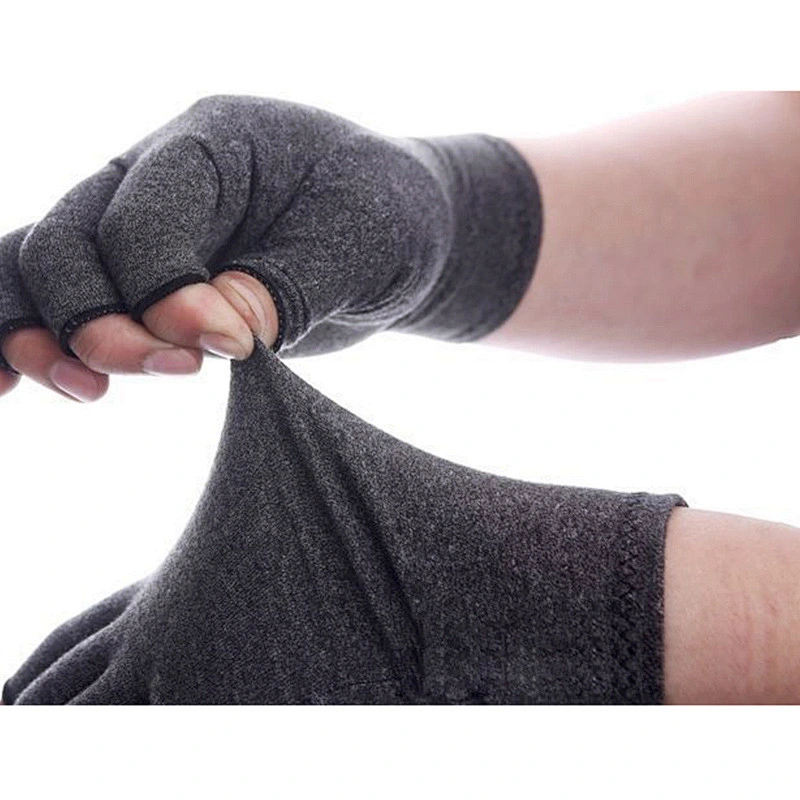 Medical Care Unisex Spandex Arthritis Compression Therapy Gloves For Pain Relief