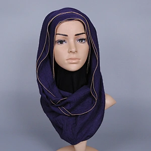 Aliexpress China 2019 Hot Arab Hijab Muslim Fashion Scarf Cotton Ladies Scarves
