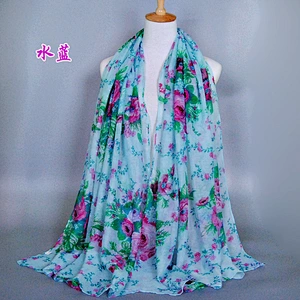 Best selling hot chinese products hand knitted shawl hijabs muslim dubai head scarf
