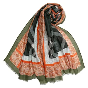 Fashionable check scarf female  holiday beach towel