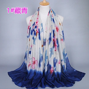Viscose cotton shawl handmade wool shawl pashmina cotton hijab scarf