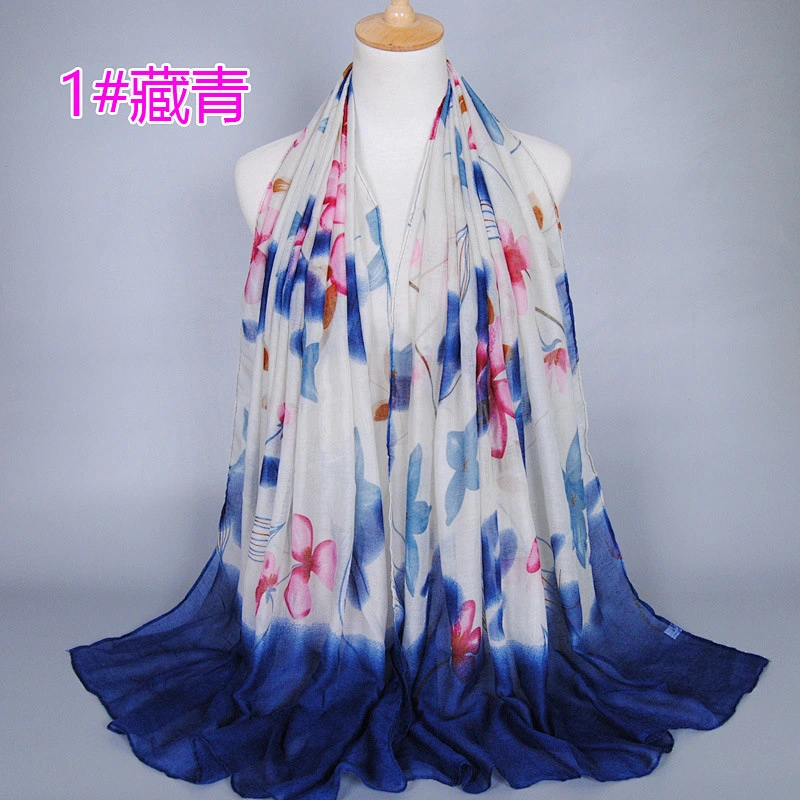 Viscose cotton shawl handmade wool shawl pashmina cotton hijab scarf