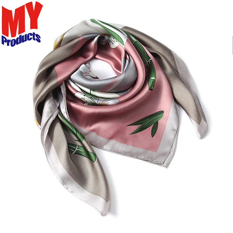 Navy orange scarf dubai muslim scarf silk scarf suzhou