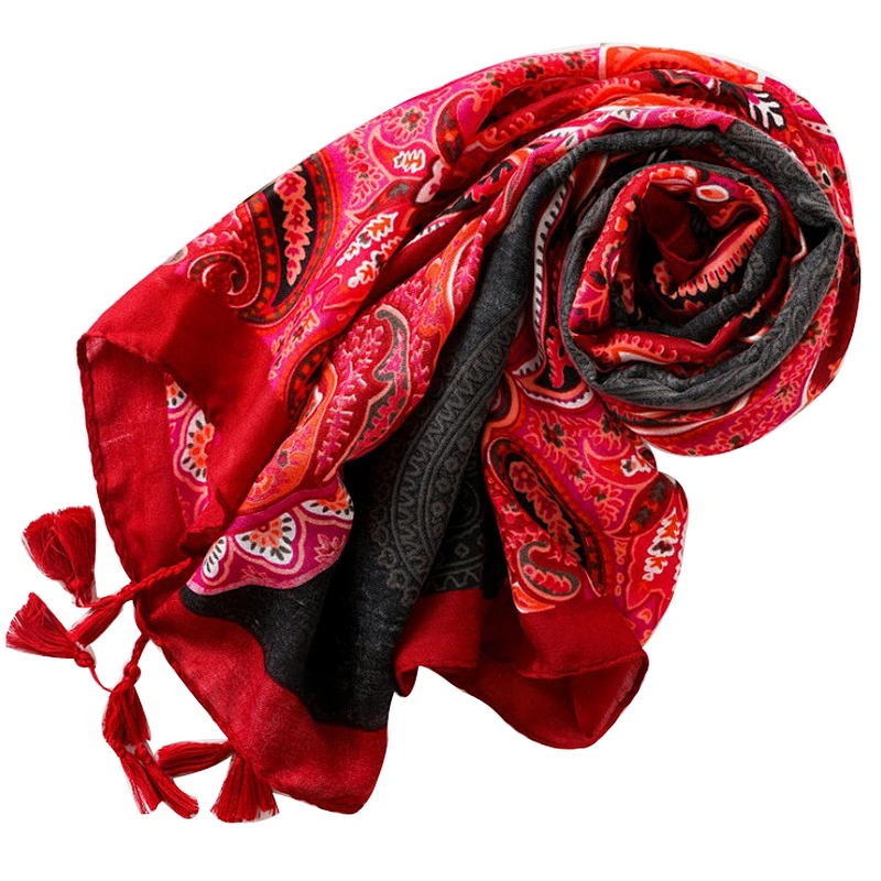 New style flower tassel beach towel sunshade scarf