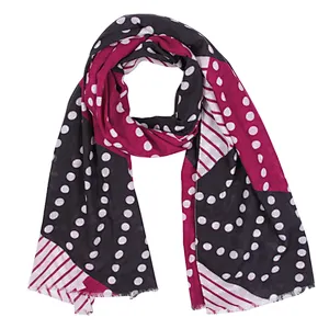 Retro style fashion twill dot tie dyeing shawl  scarf