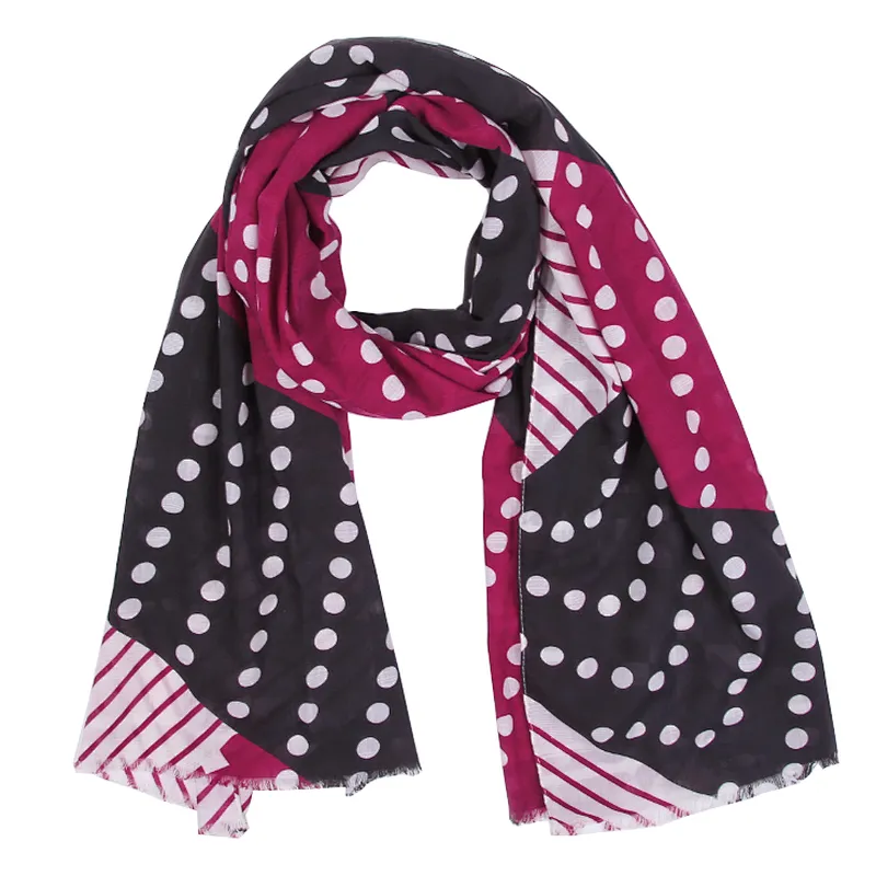 Retro style fashion twill dot tie dyeing shawl  scarf