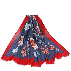 National style cotton and linen  scarf female beach towel Korean version of  versatile scarf